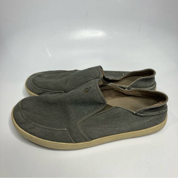Olukai Nohea Lole slip on shoes loafers gray size 11‎ main image 6